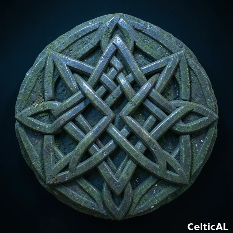 Nodo celtico: triquetra in stile insulare irlandese