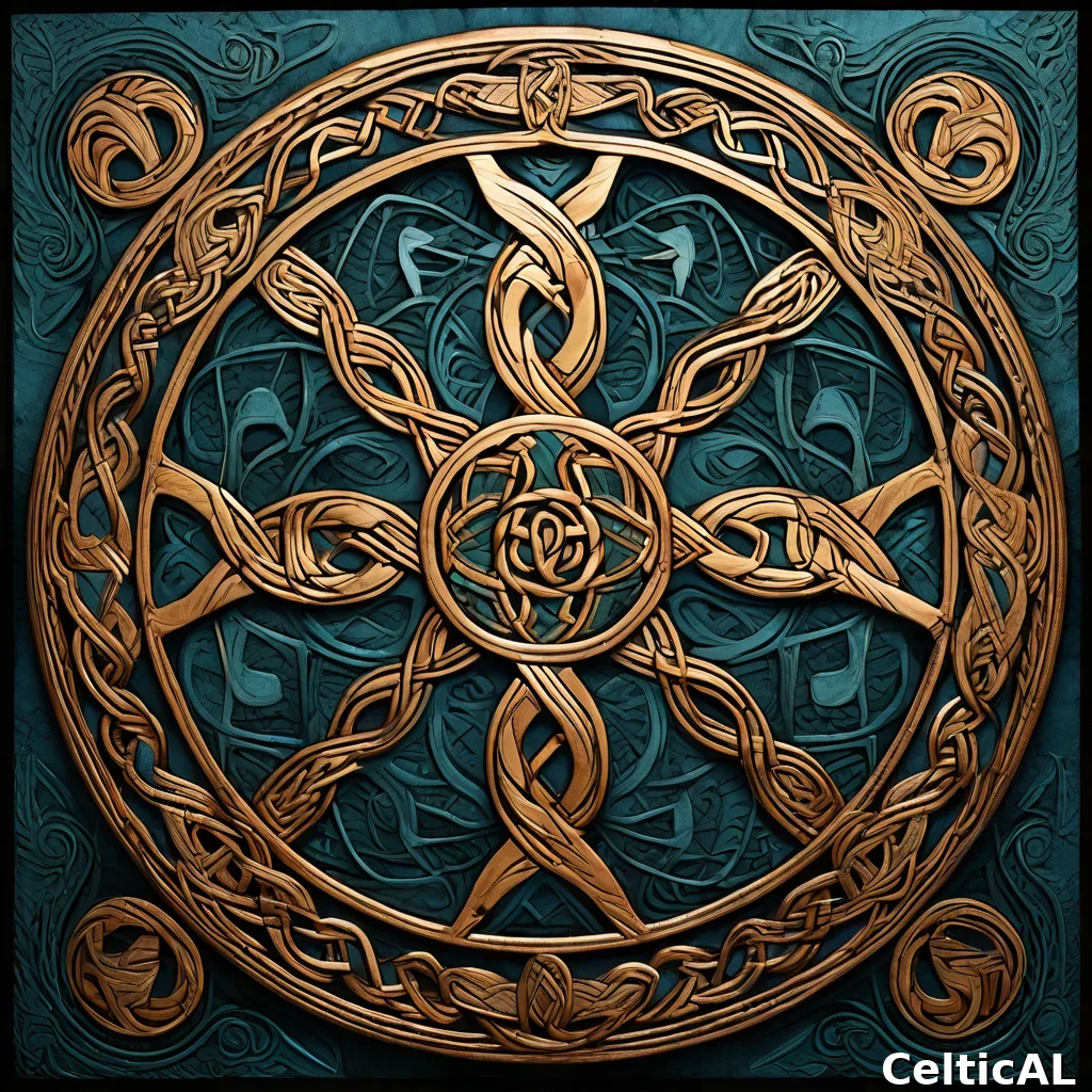 Nodo della trinità in stile insulare irlandese