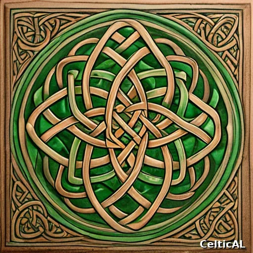 Nodo celtico: triquetra in stile gallese medievale