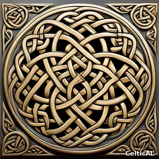 Nodo celtico: triquetra in stile insulare irlandese