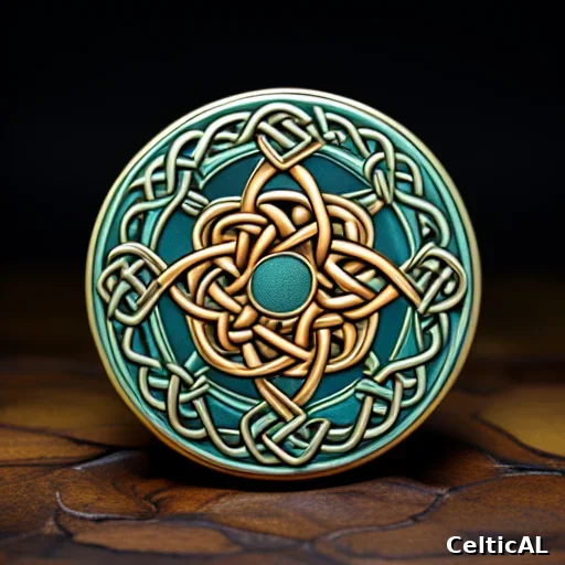 Nodo celtico: triskele a spirale in stile insulare irlandese
