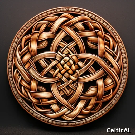 Nodo celtico: rosetta-mandala in stile vichinga Urnes