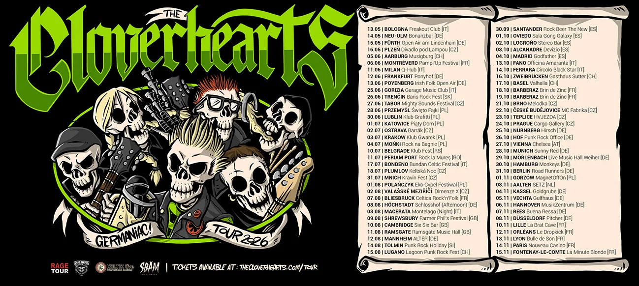 The Cloverhearts: celtic punk australiano nei festival italiani